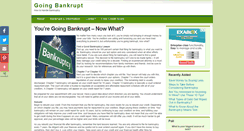 Desktop Screenshot of goingbankrupt.net