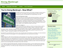 Tablet Screenshot of goingbankrupt.net